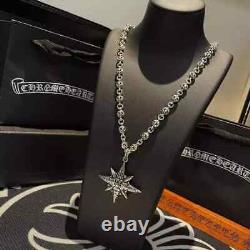 Chrome Hearts Vintage Cross Pendant 925 Sterling Silver Necklace