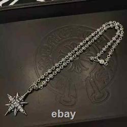 Chrome Hearts Vintage Cross Pendant 925 Sterling Silver Necklace