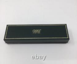 Cross Century II Sterling Silver Translucent Blue Lacquer Fountain Pen F Nib VTG