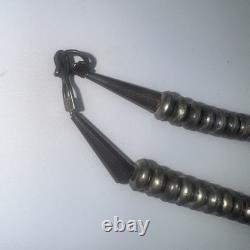 ERB Navajo Sterling Silver BLUE Lapis Lazuli Naja Necklace Ernest Roy Begay Vtg