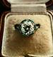 Engagement Vintage Antique Art Deco Ring 3 Ct Round Diamond 14k White Gold Over