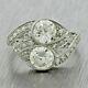 Engagement & Wedding Ring 14k White Gold Over 2ct Round Cut Simulated Diamond