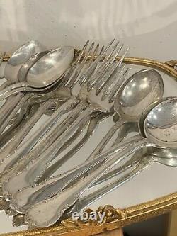 Estate 1 Pound Vintage Lunt Sterling Silver 925 Flatware Silverware 15 Pieces