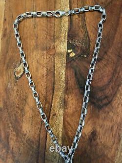Estate Find! Vintage Sterling Silver Chain Pendant 16 Necklace
