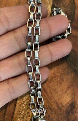 Estate Find! Vintage Sterling Silver Chain Pendant 16 Necklace