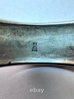 Estate Sterling Silver 925 Cuff Bracelet 6 Wide Band Classic Vintage 29.3g