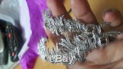 Estate Vintage 10.90cts Rose Cut Diamond Silver Jewelry Victorian Pins Brooches