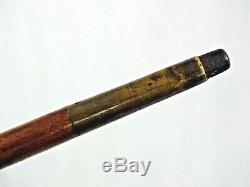 FINE ANTIQUE TIFFANY STERLING SILVER WALKING CANE STICK Hawaii Boston 1876