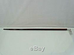 FINE ANTIQUE TIFFANY STERLING SILVER WALKING CANE STICK Hawaii Boston 1876