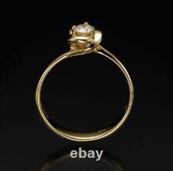 Flower Moissanite Diamond Engagement Ring Floral Wedding Ring Womens Ring