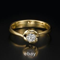 Flower Moissanite Diamond Engagement Ring Floral Wedding Ring Womens Ring
