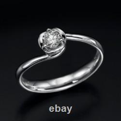Flower Moissanite Diamond Engagement Ring Floral Wedding Ring Womens Ring