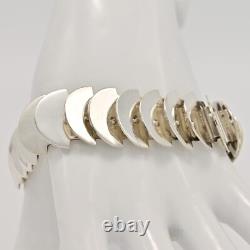 GEORG JENSEN Astrid Fog Style Vintage Original Sterling Silver Estate Bracelet