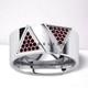 Garnet Round Cut Gemstone With 925 Sterling Silver Ring For Men #d472