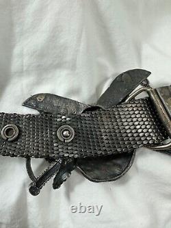 Genuine vintage UGO CACCIATORI sterling Skull Pirate belt unisex