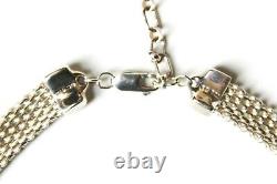 Godfrey Carter 925 Sterling Silver Mesh Necklace 15.5 + 2 Extender 36grams
