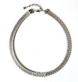 Godfrey Carter 925 Sterling Silver Mesh Necklace 15.5 + 2 Extender 36grams