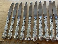 Gorham Strasbourg Vintage Sterling Silver (16) 4-Piece Place Settings, 64 Piece