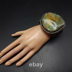 HUGE 175g Vintage NAVAJO Sterling Silver ROYSTON TURQUOISE Cuff BRACELET