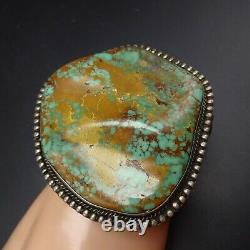 HUGE 175g Vintage NAVAJO Sterling Silver ROYSTON TURQUOISE Cuff BRACELET