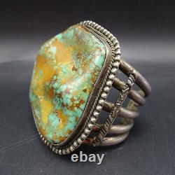 HUGE 175g Vintage NAVAJO Sterling Silver ROYSTON TURQUOISE Cuff BRACELET