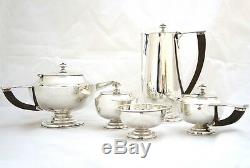 Hard To Find Vintage Art Deco 5pc Mexican Sterling Silver Coffee Tea Set Aladdin