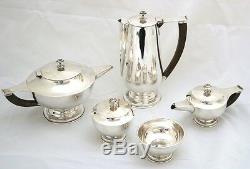 Hard To Find Vintage Art Deco 5pc Mexican Sterling Silver Coffee Tea Set Aladdin