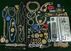 Huge Estate Jewelry Lot 14K Gold Sterling Silver Gemstone Brighton Givenchy Vtg