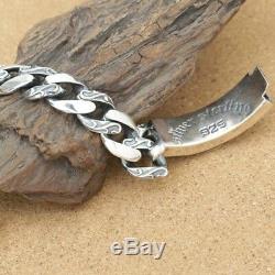 Huge Heavy Real 925 Sterling Silver Bracelet Twist Braided Vintage Grain Link