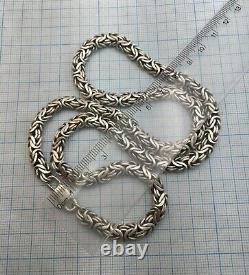 Huge Original Vintage Sterling Silver 875 Chain, Sterling Silver 875 Chain