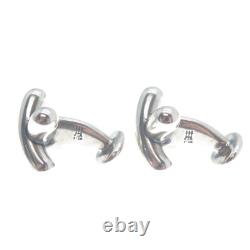 JAMES AVERY 925 Sterling Silver Vintage Puffy Letter X Kisses Cufflinks