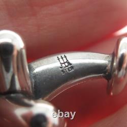 JAMES AVERY 925 Sterling Silver Vintage Puffy Letter X Kisses Cufflinks