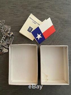 James Avery Vintage Silver Charms + Bracelet Texas Rainbow Heart Hand Piano