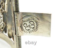 LOS BALLESTEROS 925 Silver Vintage Storyteller Panel Chain Bracelet BT4933