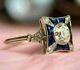 Lab-created 2ct Diamond Vintage Art Deco Engagement Ring 14k White Gold Finish