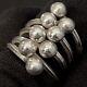 Large Sturdy Vintage Estate Sterling Silver Modernist Top Bypass Band Ring 5.5