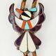 Leagus Ahiyite Sterling Silver 925 Zuni Thunderbird Inlay Turquoise Bolo Tie