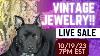 Live Vintage Jewelry Sale 7pm 10 19 23 Brooches Sterling Silver And More