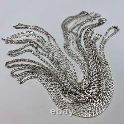 Lot 7 Vintage Sterling Silver 925 Chain Necklace Jewelry Stamped NOT Scrap 50 gr