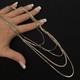Lovely Vintage Estate Sterling Silver Vermeil 5-strand Design Necklace 16-24
