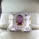 Lustrous Garnet Cushion Cut With 925 Sterling Silver Ring For Men's #120