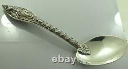 Massive Vintage Siam Sterling Silver Serving Spoon 12.5 154.6g