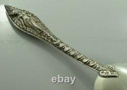 Massive Vintage Siam Sterling Silver Serving Spoon 12.5 154.6g