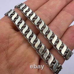Massive Vintage Sterling Silver 925 Men's Jewelry Chain Necklace Signed 23 gr