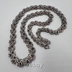 Massive Vintage Sterling Silver 925 Necklace Chain 44cm Unisex Jewelry 29.3 gr