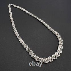 Massive Vintage Sterling Silver 925 Necklace Chain 44cm Unisex Jewelry 29.3 gr Massive Vintage Sterling Silver 925 Necklace Chain 44cm Unisex Jewelry 29.3 gr