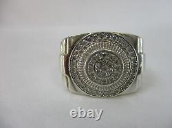 Men's Ring Diamond Sterling Silver Size 8 Genuine 0.30 Carats