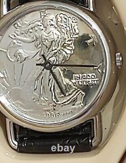 Men's Walking Liberty Silver Dollar Vintage NOS Men's Unisex Watch Limited Ed