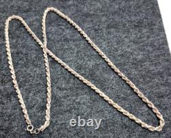 Mid Century Vintage. 925 Italian Sterling Silver Necklace 29.5 34.65 Gram