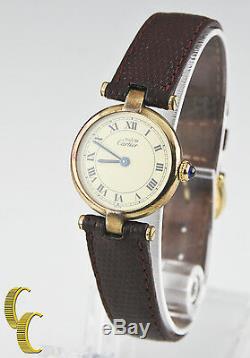 Must de Cartier Vintage Women's Vermeil Quartz Watch with Leather Band